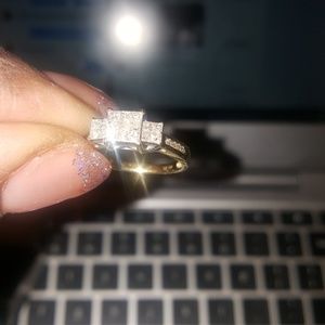 Princess Cut Diamond encouragement ring